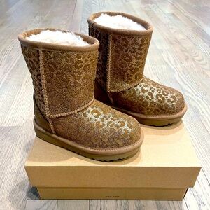 UGG Classic Glitter Leopard Brown - new in box Toddler